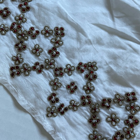 ABS by Allen Schwartz embroidered and beaded tunic - Picture 2 of 10